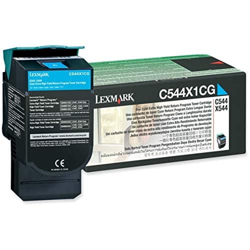 Image of Lexmark C544, X544 Cyan Extra High Yield Return Program Toner Cartridge C544, X544 Cyan Extra High Yield Return Program Toner Cartridge, Laser toner, 30000 pages, Cyan, 1 pc(s)