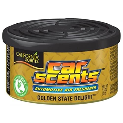 Image of California Scents Car Scents Cool Air Freshener Fragrence Smell, Golden State Delight, 1.5 Ounce Cans (Pack of 12)