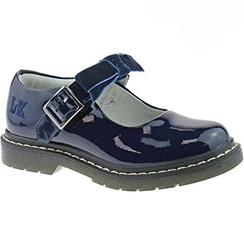 Image of Lelli Kelly LK8286 (DE01) Frankie SNR Navy Patent School Shoes F Fitting - 39 (UK 6)