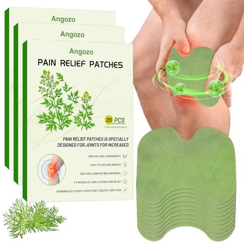 Image of Pain Relief Patches - 60Pcs Knee Pain Relief Patche Relieve Knee Pain in Minutes,Knee Patches for Pain Relief for Arthritis,Relieves Muscle Soreness in Knee, Neck, Shoulder