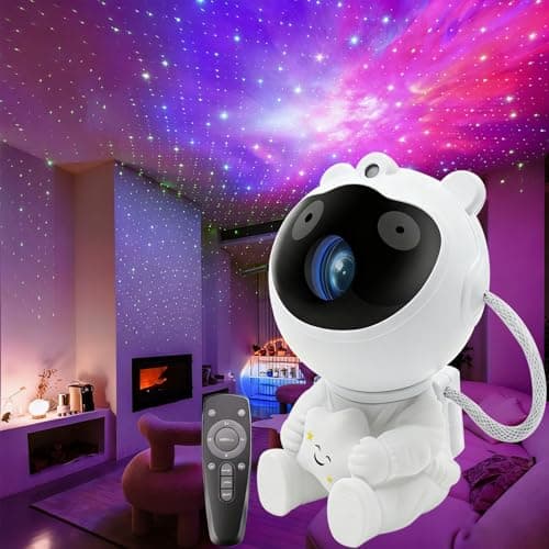 Image of AIBEAU Galaxy Star Projector - 360° Rotating Night Light with 3 Modes & Timer, Perfect for Bedroom, Kids Room, Christmas, Birthdays, Valentine's Day Gifts