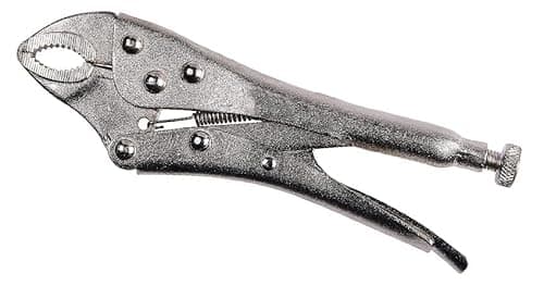 Image of Mr. Gadget's Solutions® 7'' (180mm) Locking Grip Plier, Curved Jaw with Serrated Grooves for Better Grip