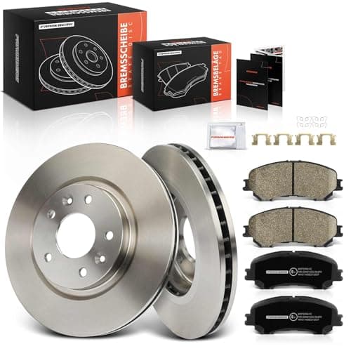 Image of Frankberg Brake Kit incl. 2x Brake Disc + 4x Brake Pad Front Compatible with Qashqai II SUV J11 J11 Replace# 410604EA0A,402064EA0A