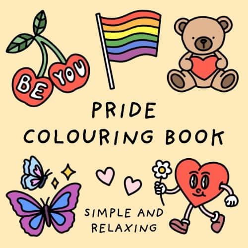 Image of Pride Colouring Book (Simple and Relaxing Bold Designs for Adults & Children) (Simple and Relaxing Colouring Books)