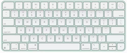 Image of Apple Magic Keyboard with Touch ID (A2449) (QWERTY English) Green (Renewed)