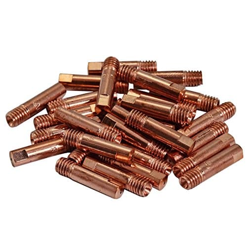 Image of RIVERWELD MAG MIG Contact Tips 0.9mm 140.0177 M6x25mm for 15AK MB15 Co2 Welding Torch Pack of 20