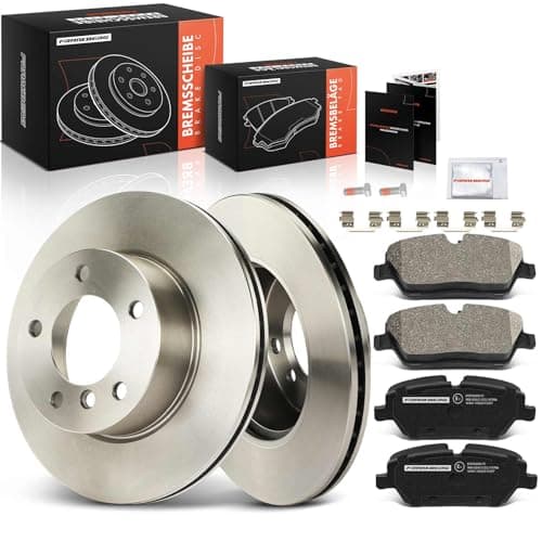 Image of Frankberg Brake Kit incl. 2x Brake Disc + 4x Brake Pad Front Compatible with 1 Series E81 116i 116d 1 Series E87 116i 116d 118i 118d Replace# 34116774050
