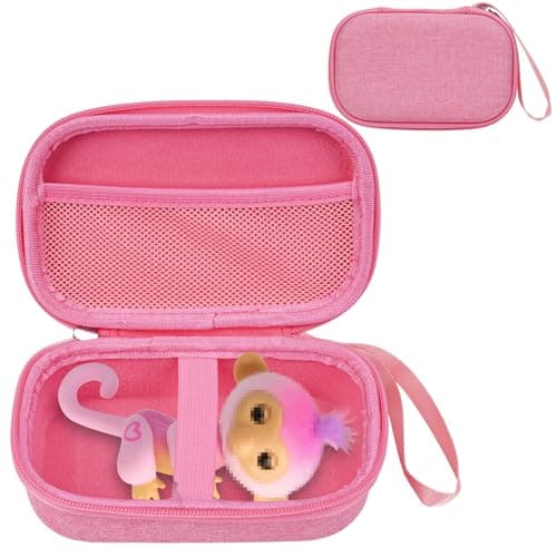 Image of MGZNMTY Carrying Case Compatible with Fingerlings Monkey Toy - 2023 New Interactive Toys for Kids (Pink) (Only Case)