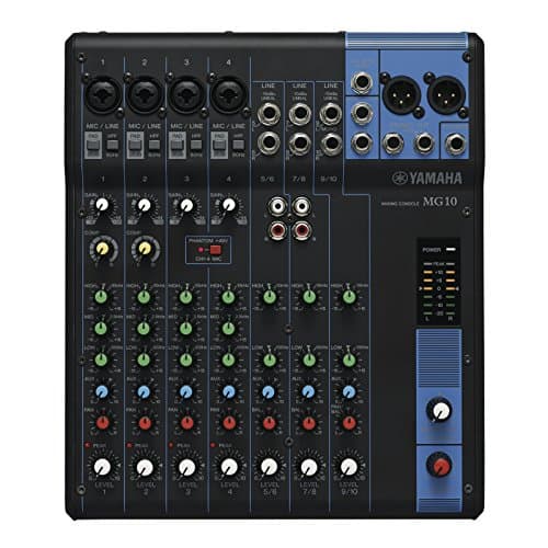 Image of Yamaha MG10 Mixing Console - Compact mixer with 10 input channels and D-PRE mic preamps