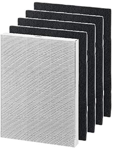 Image of Nispira 9287101 True HEPA Activated Carbon Pre Filter Filter Replacement Compatible with Fellowes AeraMax 200 Purifier Model 190 200 DB55 DX55, 1 Set