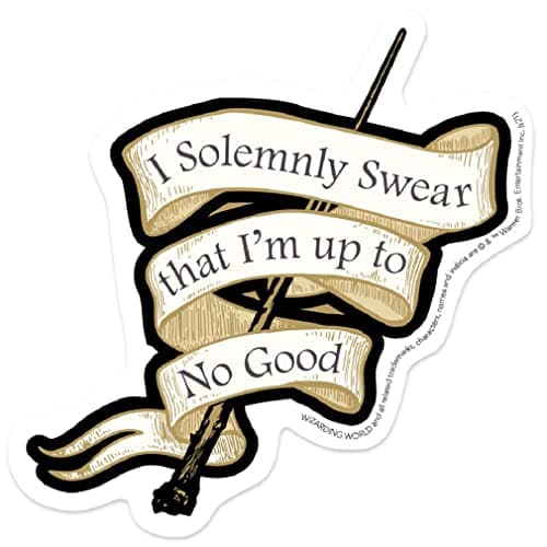 Image of Paper House Productions Harry Potter I Solemnly Swear Die-Cut 3.5" Vinyl Sticker