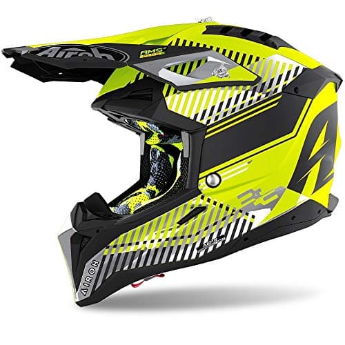 Image of Airoh Helmet Aviator 3 Wave Yellow Matt Xl