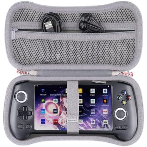 Image of Khanka Hard Case for Anbernic RG556 Retro Handheld Game Console,Storage Carrying Bag for RG556 5.48-Inch Android Retro Handheld Game Console,Case Only (Gray)