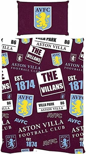 Image of FOCO Aston Villa FC Patch Single Duvet