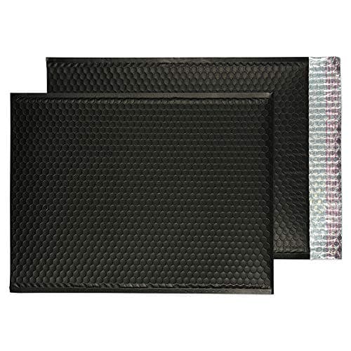 Image of Blake Purely Packaging C3 450 x 324 mm Matt Metallic Padded Bubble Peel & Seal (MTB450) Jet Black - Pack of 50