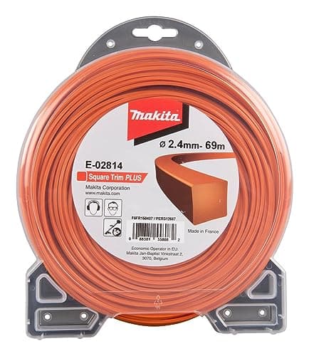 Image of Makita E-02814 Square Trim Plus Strimmer Line (Diameter 2.4 mm, 69 m, Orange)