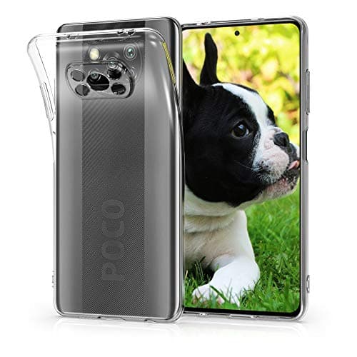 Image of kwmobile Case Compatible with Xiaomi Poco X3 NFC/Poco X3 Pro - Clear Case Soft Slim Flexible Protective TPU Phone Cover - Transparent