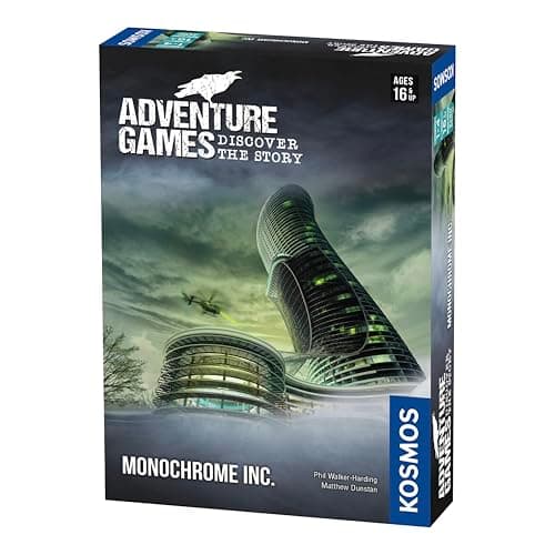 Image of Thames & Kosmos Adventure Games: Monochrome Inc., Cooperative Card Games for Adults and Teens, Board Games for Game Night, For 1 to 4 Players, Age 16+