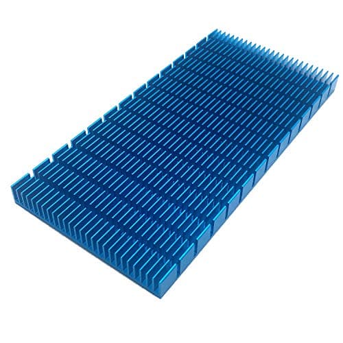 Image of Aluminum Heat Sink Heatsink Module Cooler Fin Heat Radiator Board Cooling for Amplifier Transistor Semiconductor Devices Blue Tone 150mm (L) x 74mm (W) x10mm (H)