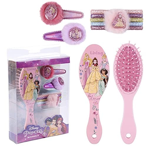 Image of CERDÁ LIFE'S LITTLE MOMENTS - Disney Princess 8-Piece Girls' Hair Accessories Set - Official Disney License, Multicoloured