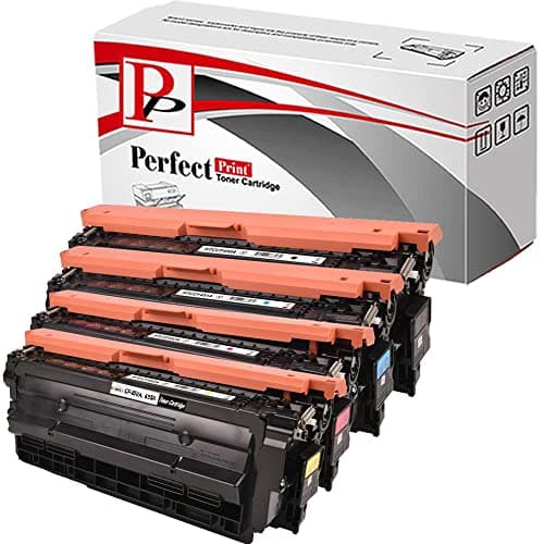 Image of PerfectPrint Toner Cartridge Compatible With HP 655A, CF450A, CF451A, CF452A, CF453A For Colour LaserJet Enterprise Flow MFP M681z, M682z, M652dn, M652n, M653dn M653x, M681dh, M681f, M681dh(4-Pack)