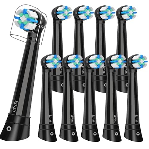 Image of iO Series Toothbrush Heads Compatible with Oral B iO 2/3/4/5/6/7/8/9/10,Gentle Gum Care & Deep Cleaning Toothbrush Heads Compatible with Oral B Series Electric Toothbrush,Black