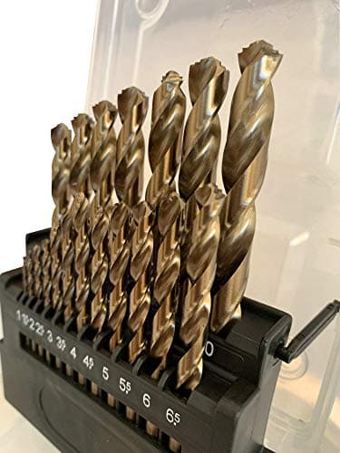 Image of Metric M42 8% Cobalt Twist Drill Bits Set for Stainless Steel and Hard Metal (1mm-10mm/19pcs)
