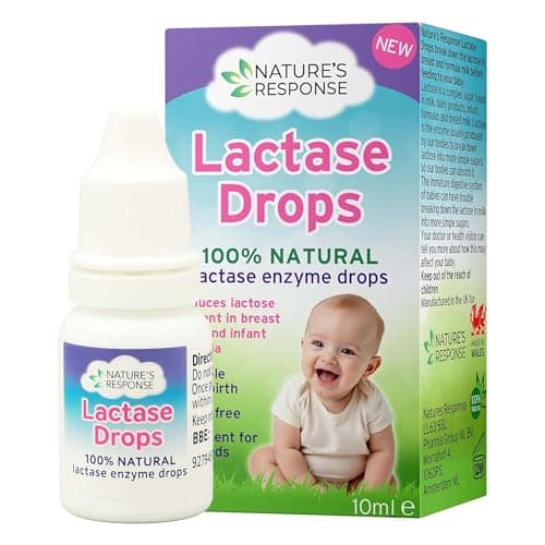 Image of Nature’s Response Lactase Drops 10ml – 100% Natural Lactase Enzyme for Babies – Sugar-Free, No Additives or Preservatives – Supports Digestion & Eases Lactose Intolerance – Suitable from Birth