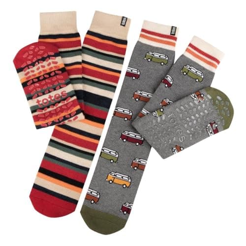 Image of totes® toasties® Mens Original Slipper Socks (Twin Pack)
