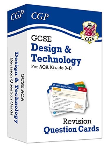 Image of GCSE Design & Technology AQA Revision Question Cards: for the 2026 and 2027 exams (CGP AQA GCSE D&T)