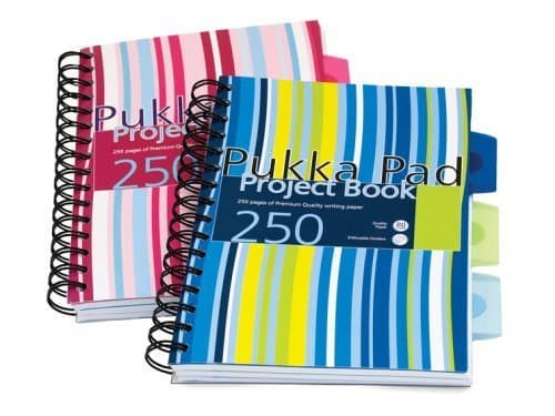 Image of Pukka A5 Project Book Pink/Blue (Pack of 3)
