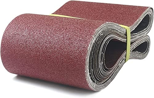Image of GZKTY Sanding Belts 150 x 1220 mm (Pack of 15), Sanding Belt Set Grains 80/120/150/240/400 for Belt Sanders Stationary