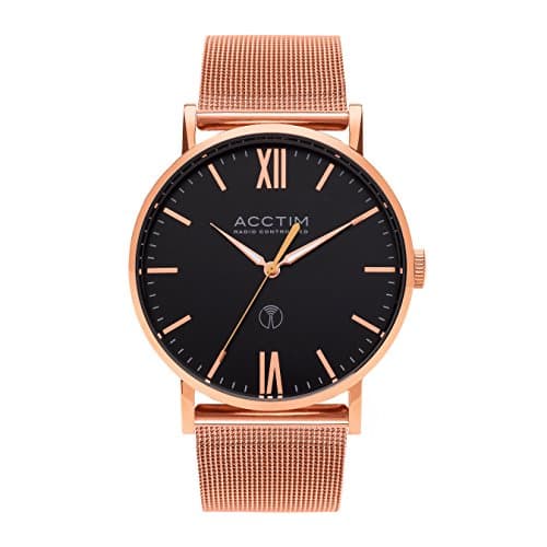 Image of Acctim 60410 Sterling Dual Band Radio Controlled Watch in Rose Gold