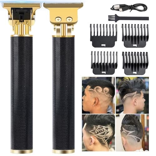 Image of Hair Clippers Men, Rechargeable Beard Trimmer with 4 Limit Combs, Grooming Kit for Barbers Haircut, USB Type-C Charging, Professional Shaver Gifts