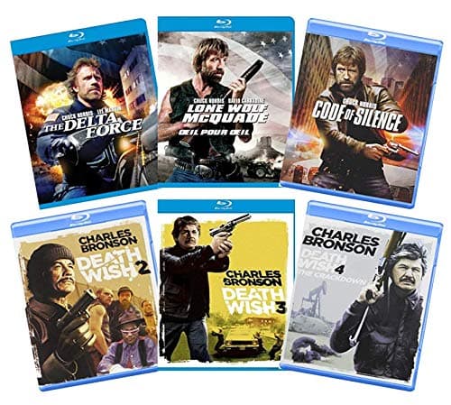 Image of Ultimate Chuck Norris vs. Charles Bronson Blu-ray Action Collection: The Delta Force / Lone Wolf McQuade / Code of Silence / Death Wish 2 / Death Wish 3 / Death Wish 4: The Crackdown