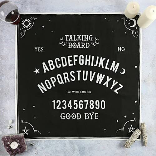Image of AVA Collections Large Tarot Reading Altar Cloth Cotton Wall Hanging Witchcraft Ritual Spiritual Table Cover Wiccan Pagan Mat 60x60cm (Talking Board)