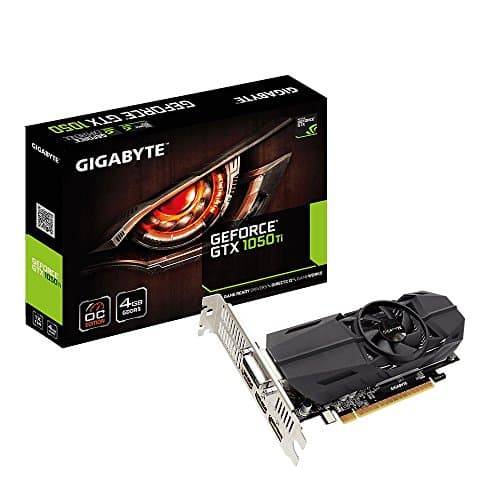 Image of Gigabyte GeForce GTX 1050 Ti OC Low Profile 4G GeForce GTX 1050 Ti 4GB GDDR5 - graphics cards (NVIDIA, GeForce GTX 1050 Ti, 7680 x 4320 pixels, 1303 MHz, 1417 MHz, 7680 x 4320 pixels), Black