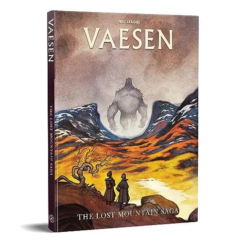 Image of Free League Publishing Vaesen: Lost Mountain Saga Hardcover RPG Book, Nordic Horror Roleplaying Game, 5 Mysteries, Adventure Module, Free League Publishing