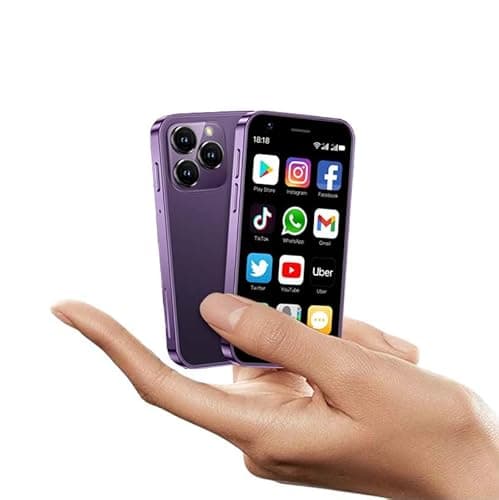 Image of Mini Smartphone 4G LTE SOYES XS16 3.0 inch Android 10 Quad Core 2000mAh Type-C Dual SIM Unlocked Small Mobile Phone (Purple, 2GB RAM 16GB ROM)
