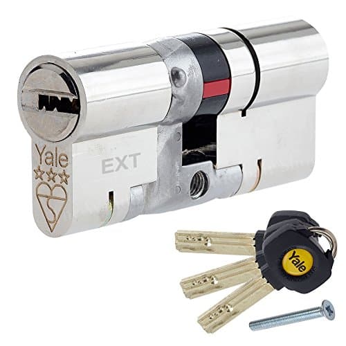 Image of Yale B-YS3-4040N Anti-Snap 3 Star Euro Double Cylinder, High Security, 40:40 (80mm), Nickel Finish