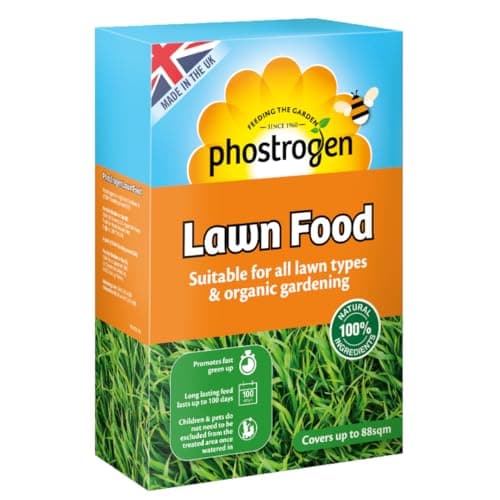 Image of Phostrogen Organic Lawn Food, 3.5kg - Long Lasting Balanced Organic Feed - Thicker, Greener Lawn - Growing & Autumn Season, Green
