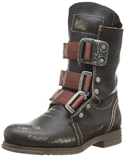 Image of Fly London Stif Kraft, Women's Biker Boots - Black, 6 UK (39 EU)
