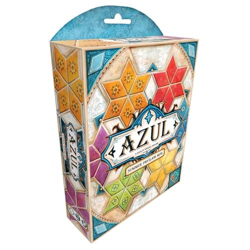 Image of Azul Summer Pavilion Mini Board Game - Portable Travel Edition! Tile-Placement Strategy Game, Fun Family Game for Kids & Adults, Ages 8+, 2-4 Players, 30-45 Min Playtime, Made by Plan B Games