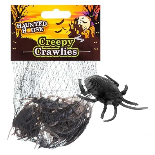 Image of VFM e-Store - Halloween Creepy Crawlies Set Halloween Party, Trick Or Treat Spooky Halloween Parties, Creepy, Fright, Costume, Fancy Dess Accessories and Props - Pack Cockroaches