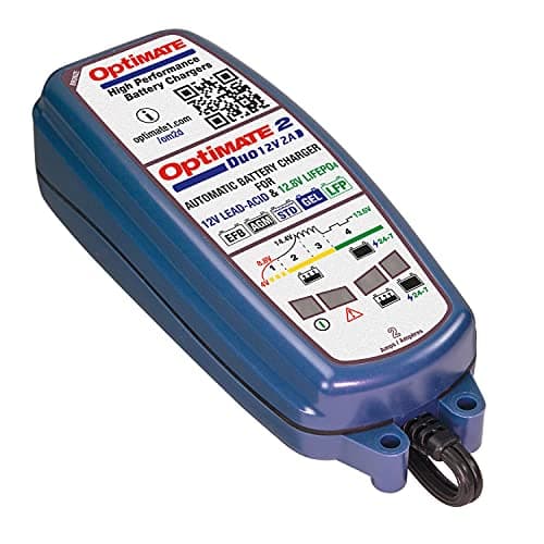Image of OPTIMATE 2 DUO BATTERY CHARGER (TECMATE TM-550), Black (EU Plug)