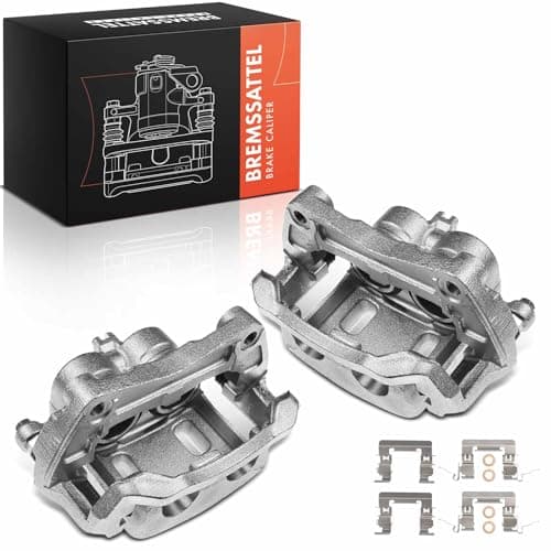 Image of Frankberg 2x Brake Caliper Disc Brake Front with Bracket (hole spacing 142mm) Compatible with NP300 Navara Platform/Chassis Pathfinder III Replace# 41001EB32A