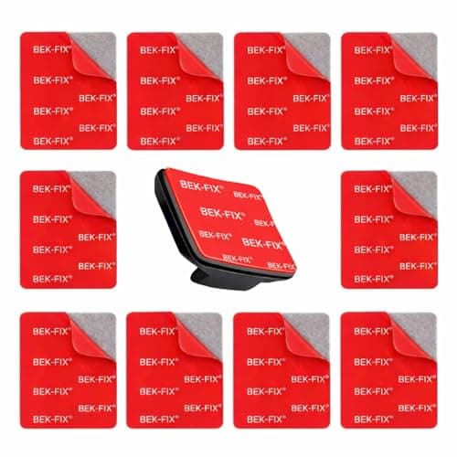 Image of BEK-FIX® Dash cam Sticky Pads Double Sided Adhesive Pads Compatible With GoPro Helmet Mounts, Spare Replacement Set, For SJCAM, Nextbase Action Camera And DashCam (Pack of 10)