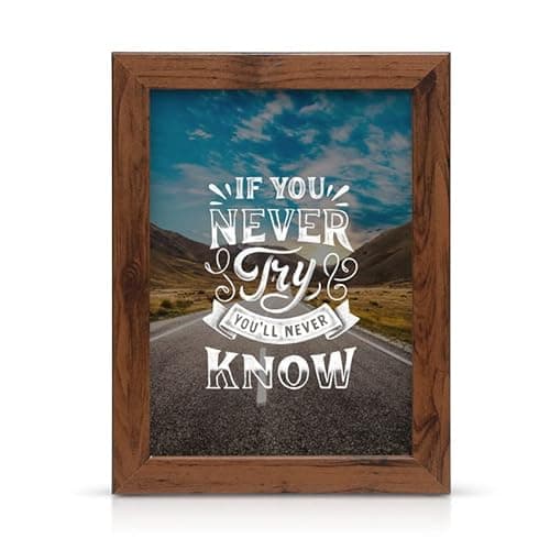 Image of 24x30 Cm Walnut Photo/Picute/Poster frame for Wall hanging and tabletop