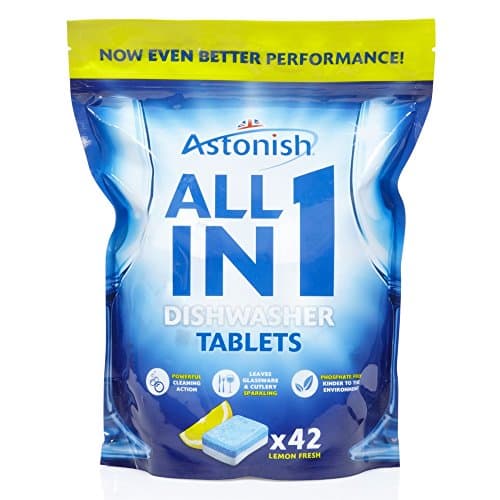 Image of Astonish All in 1 Dishwasher Tablets Lemon 4x42's (168)