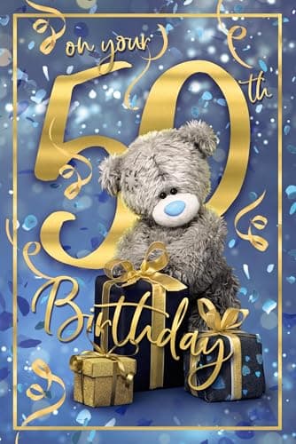 Image of Me To You Tatty Teddy 3D 50th Birthday Card - Official Collection